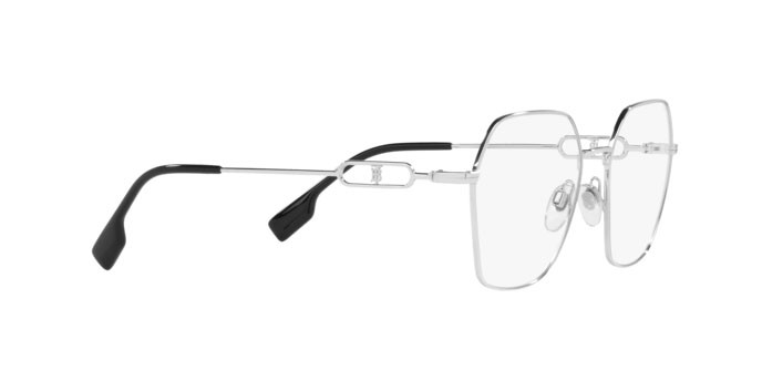 Brillen Burberry Charley BE 1361 (1005) farbe silver form unregelmäßig gläser demo lens