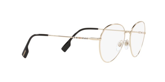 Brillen Burberry Felicity BE 1366 (1109) farbe light gold form aviator gläser demo lens