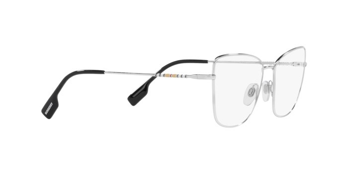 Brillen Burberry Bea BE 1367 (1005) farbe silver form cat-eye gläser demo lens