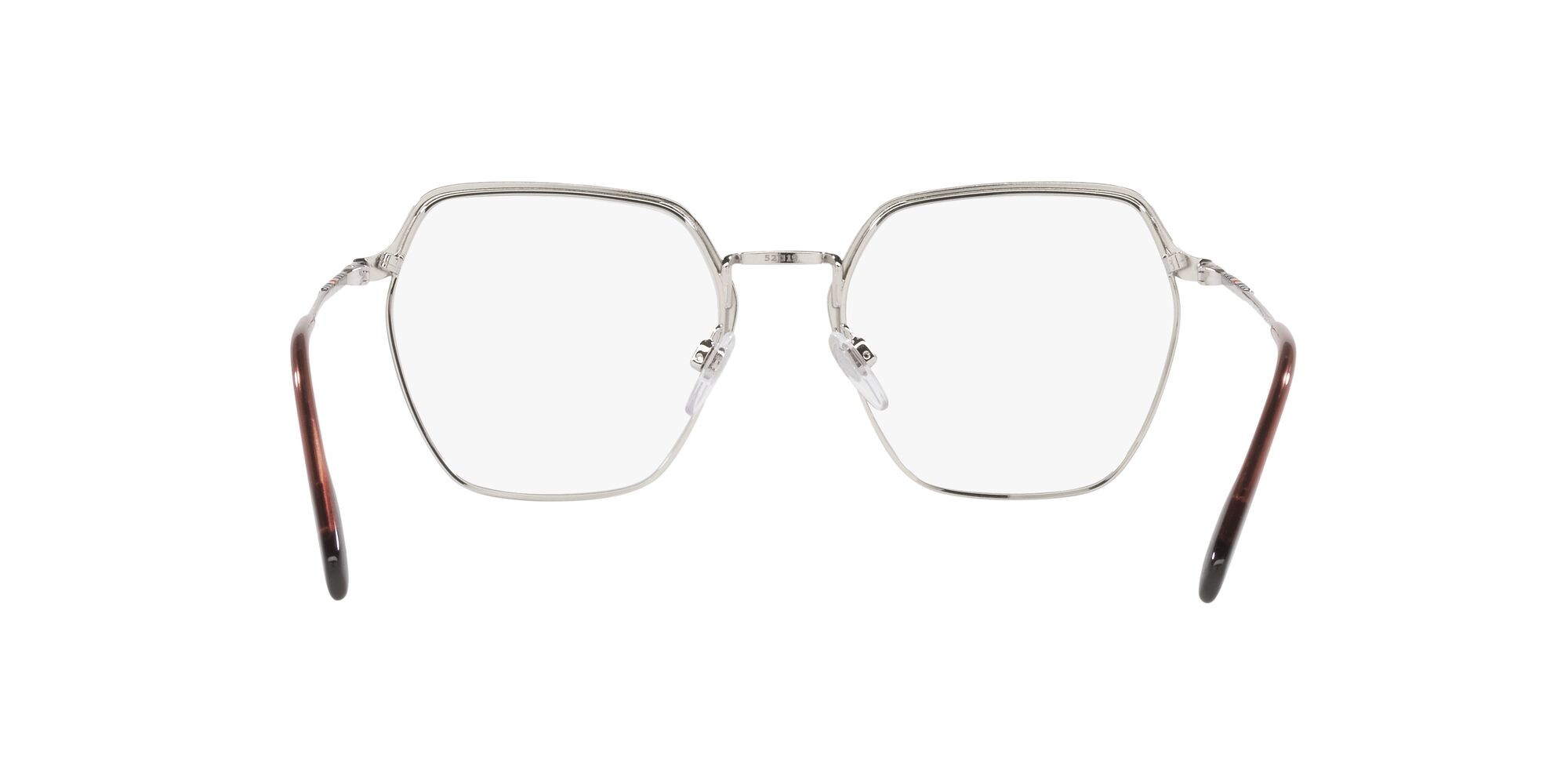 Occhiali da vista Burberry Angelica BE 1371 (1005) colore argento forma irregolare lenti lente demo