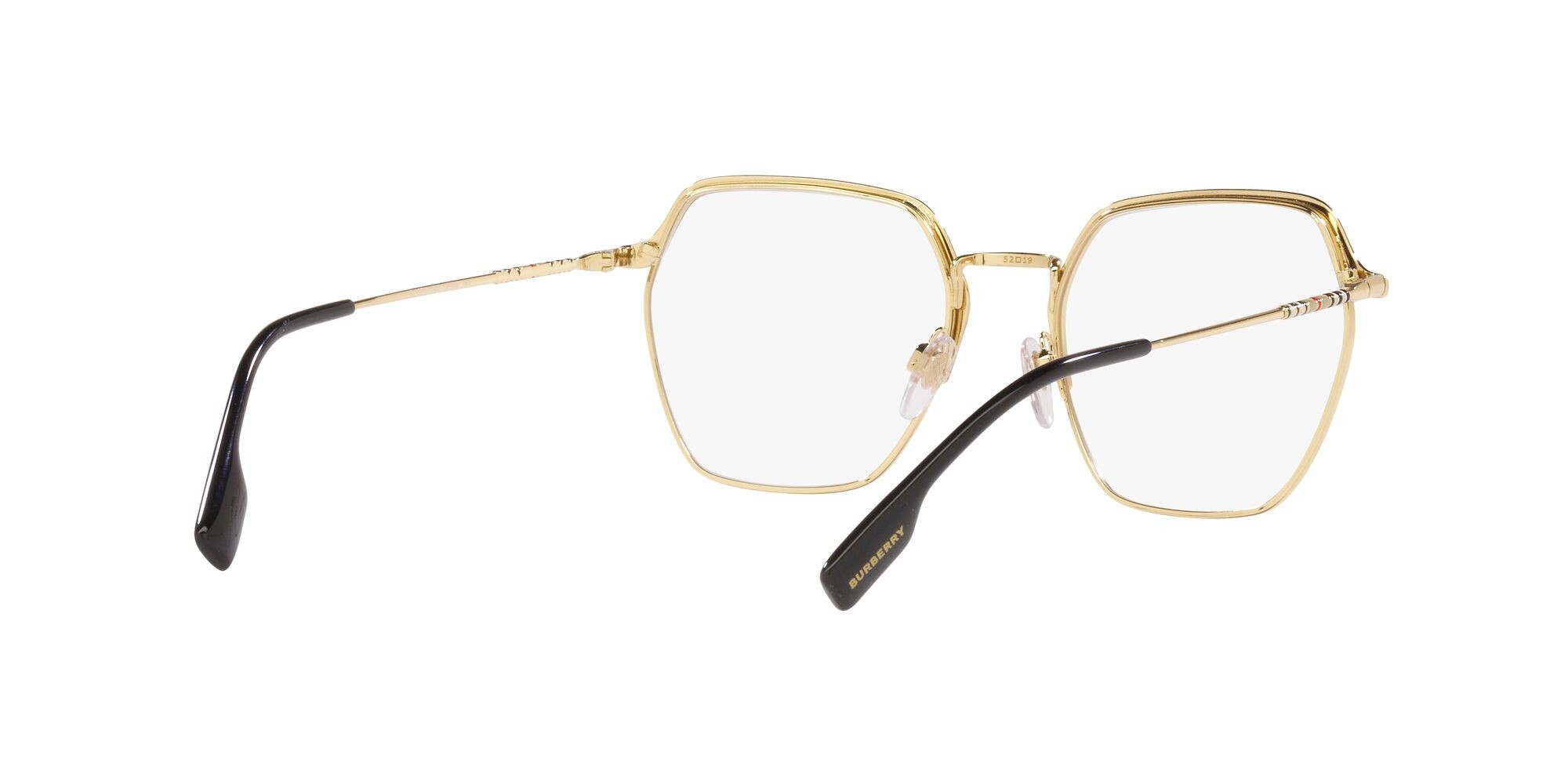 Eyeglasses Burberry Angelica BE 1371 (1326) color nero shape irregular lenses lente demo