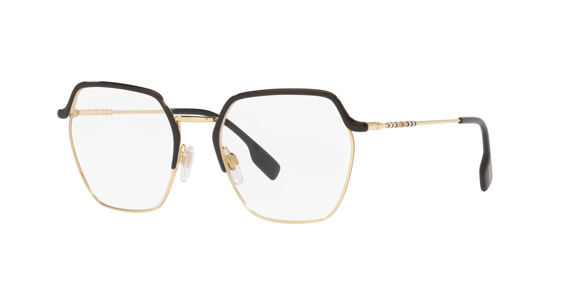 Eyeglasses Burberry Angelica BE 1371 (1326) color nero shape irregular lenses lente demo