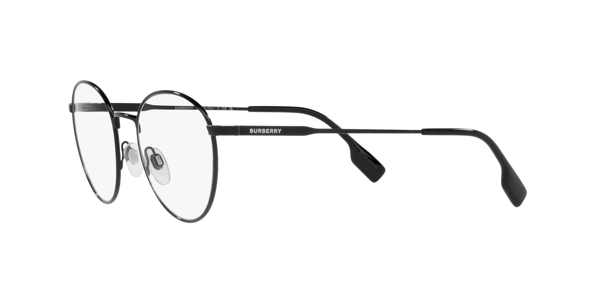 Brillen Burberry Hugo BE 1373 (1001) farbe nero form rund gläser lente demo