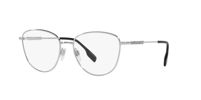 Brillen Burberry Virginia BE 1376 (1005) farbe argento form pantos gläser lente demo