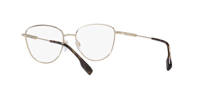 Occhiali da vista Burberry Virginia BE 1376 (1340) colore oro chiaro forma pantos lenti lente demo