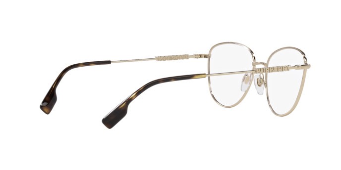 Occhiali da vista Burberry Virginia BE 1376 (1340) colore oro chiaro forma pantos lenti lente demo