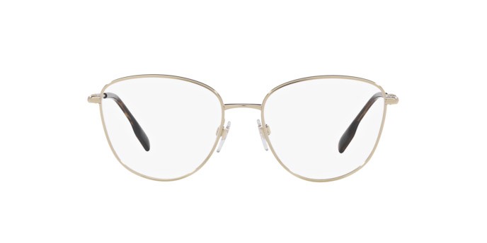 Occhiali da vista Burberry Virginia BE 1376 (1340) colore oro chiaro forma pantos lenti lente demo