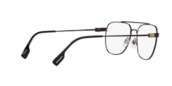 Occhiali da vista Burberry Michael BE 1377 (1001) colore nero forma quadrato lenti lente demo