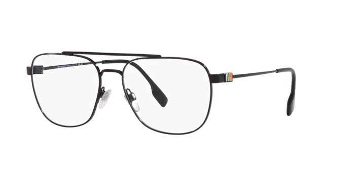 Occhiali da vista Burberry Michael BE 1377 (1001) colore nero forma quadrato lenti lente demo
