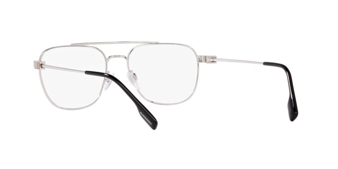 Occhiali da vista Burberry Michael BE 1377 (1005) colore argento forma quadrato lenti lente demo