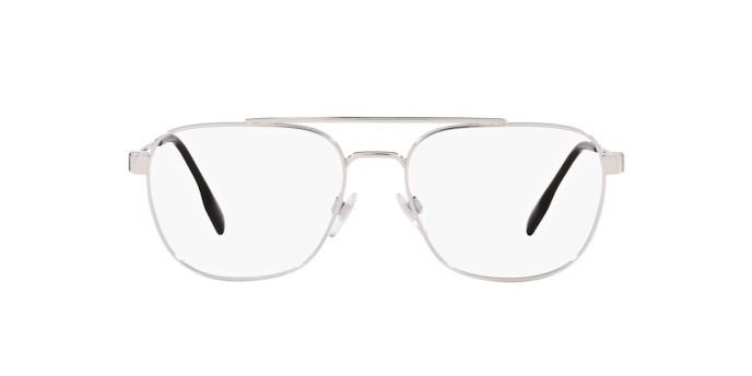 Occhiali da vista Burberry Michael BE 1377 (1005) colore argento forma quadrato lenti lente demo