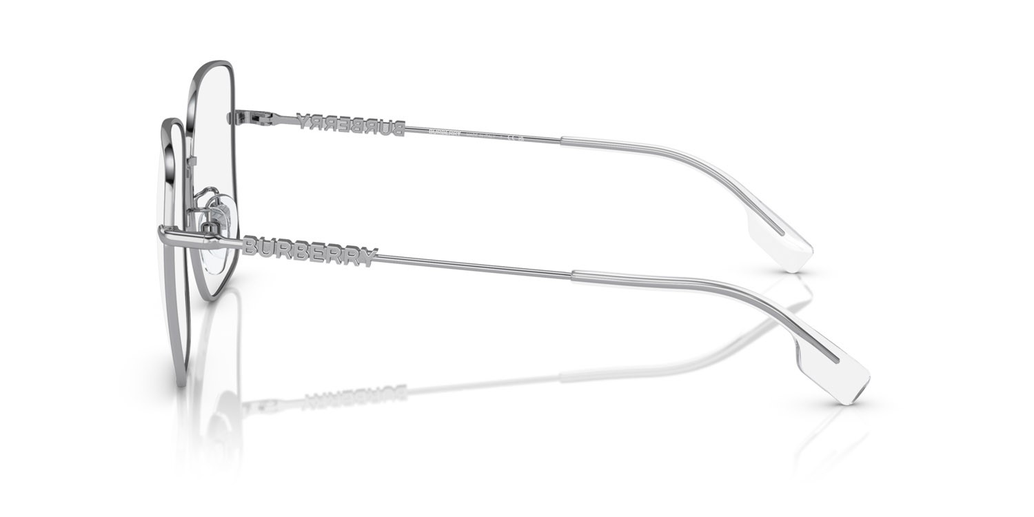 Brillen Burberry Quincy BE 1378D (1005) farbe argento form quadratisch gläser lente demo