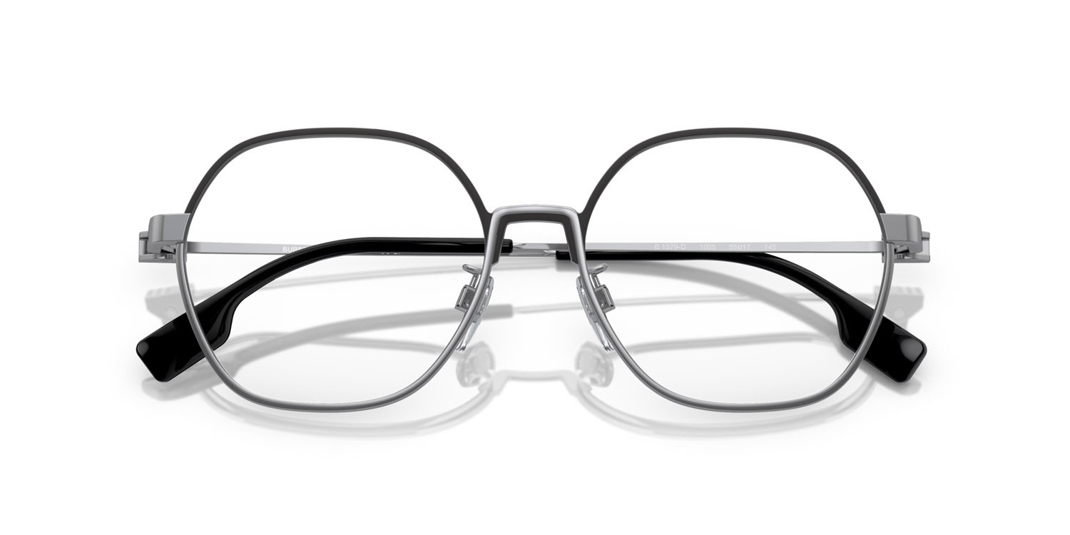Brillen Burberry Winston BE 1379D (1005) farbe nero form unregelmäßig gläser lente demo
