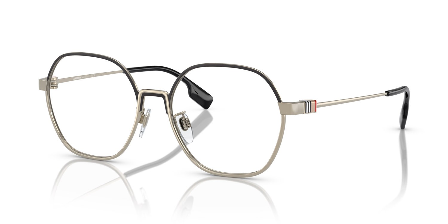 Brillen Burberry Winston BE 1379D (1109) farbe nero form unregelmäßig gläser lente demo