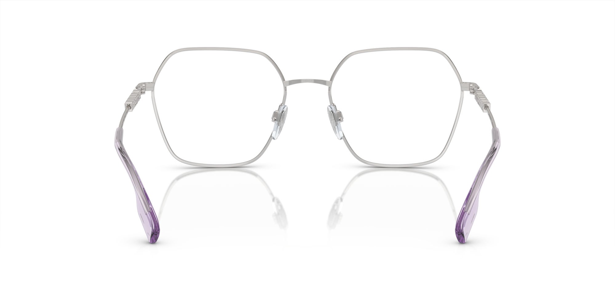 Eyeglasses Burberry BE 1381 (1345) color lilla shape irregular lenses lente demo
