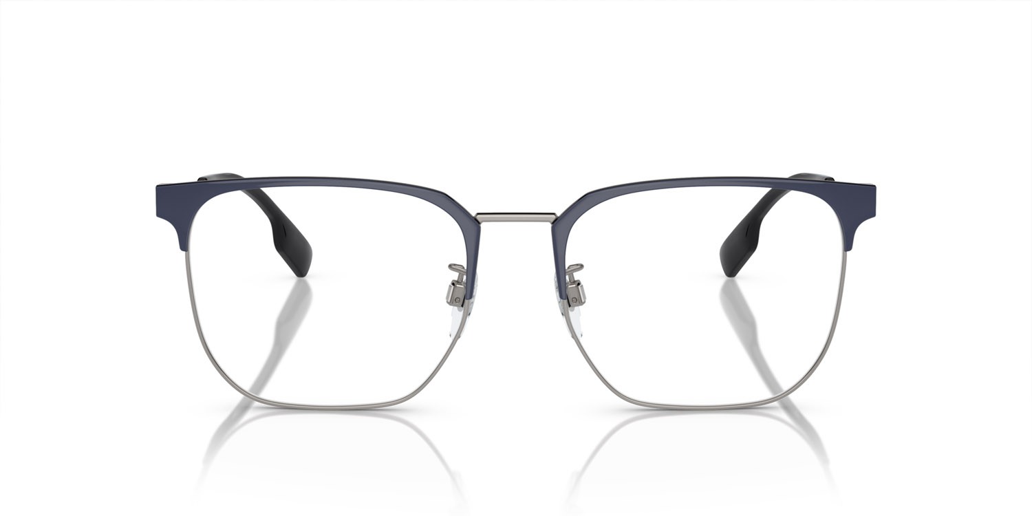 Brillen Burberry BE 1383D (1003) farbe gunmetal/blu form quadratisch gläser lente demo