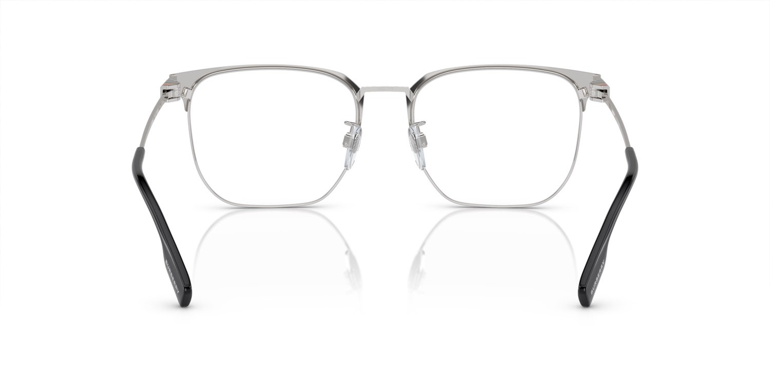 Brillen Burberry BE 1383D (1005) farbe argento/nero form quadratisch gläser lente demo