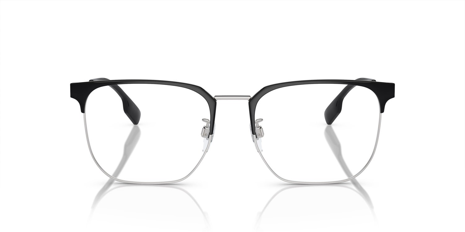Brillen Burberry BE 1383D (1005) farbe argento/nero form quadratisch gläser lente demo