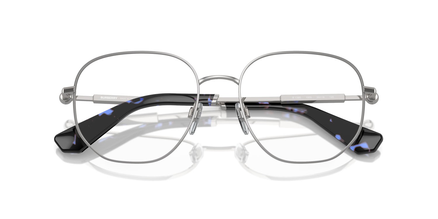 Brillen Burberry BE 1385 (1005) farbe argento form quadratisch gläser lente demo
