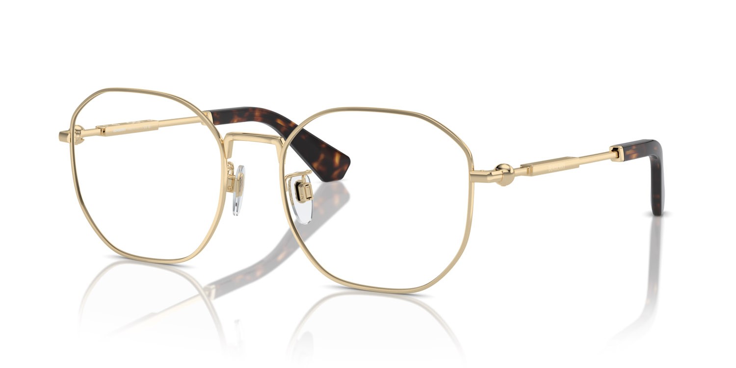 Brillen Burberry BE 1387D (1109) farbe oro chiaro form unregelmäßig gläser lente demo