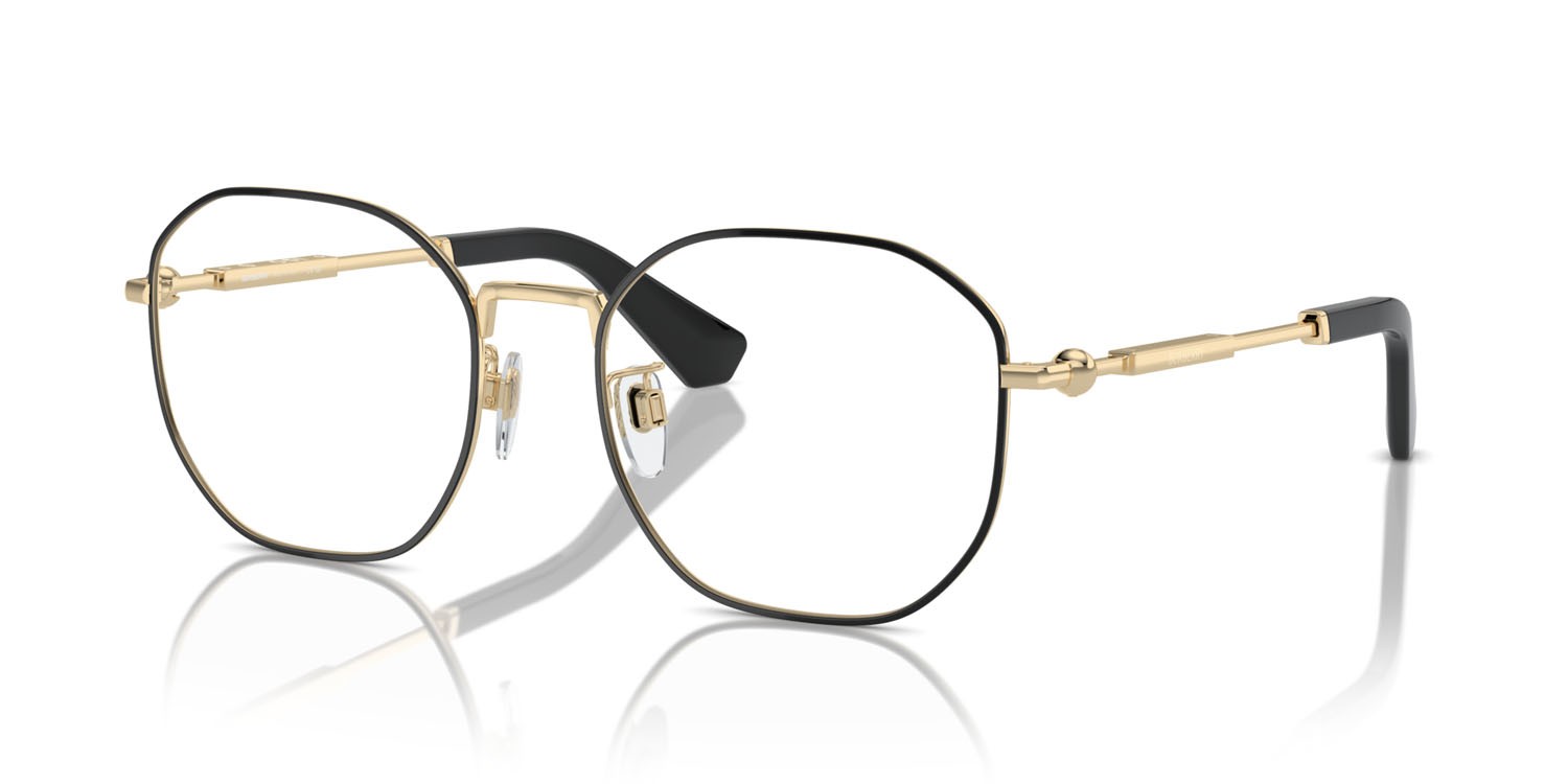 Occhiali da vista Burberry BE 1387D (1326) colore nero forma irregolare lenti lente demo