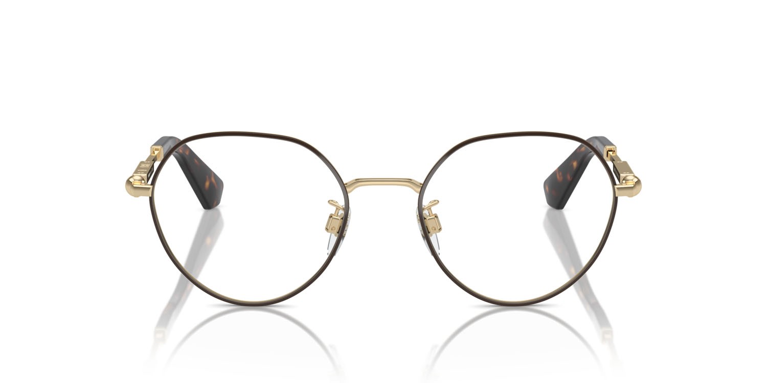 Occhiali da vista Burberry BE 1388D (1109) colore marrone forma rotondo lenti lente demo