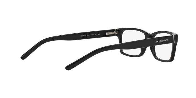 Eyeglasses Burberry BE 2108 (3001) color black shape square lenses demo lens