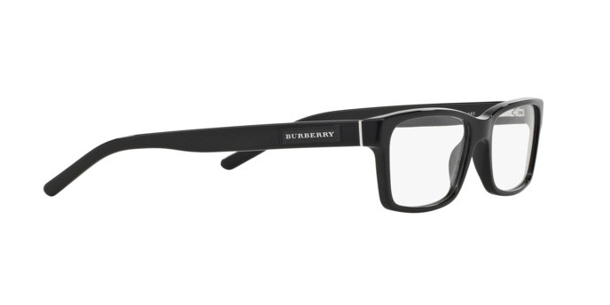 Eyeglasses Burberry BE 2108 (3001) color black shape square lenses demo lens
