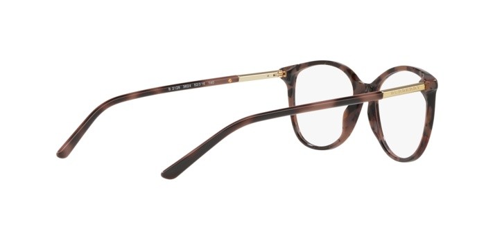 Brillen Burberry BE 2128 (3624) farbe spotted brown havana form pantos gläser demo lens