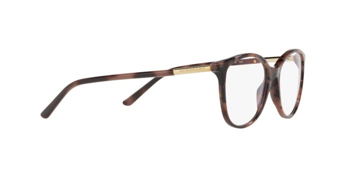 Brillen Burberry BE 2128 (3624) farbe spotted brown havana form pantos gläser demo lens