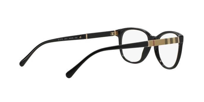 Eyeglasses Burberry BE 2172 (3001) color black shape square lenses demo lens