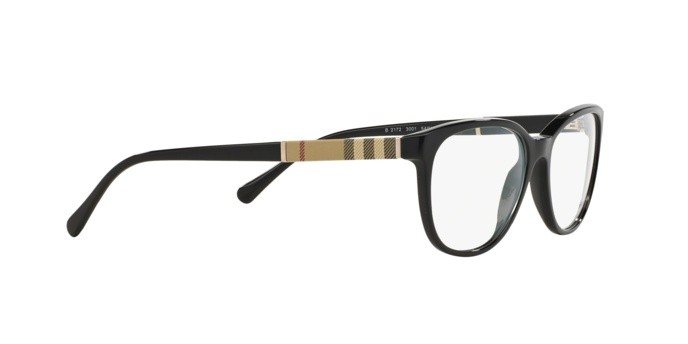 Eyeglasses Burberry BE 2172 (3001) color black shape square lenses demo lens
