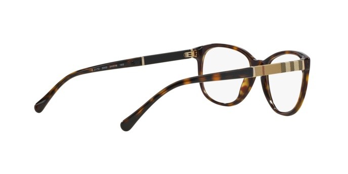 Eyeglasses Burberry BE 2172 (3002) color dark havana shape square lenses demo lens