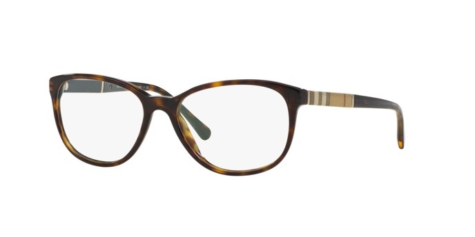 Eyeglasses Burberry BE 2172 (3002) color dark havana shape square lenses demo lens