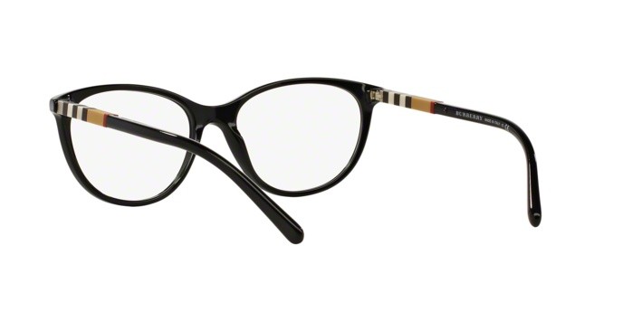 Eyeglasses Burberry BE 2205 (3001) color black shape square lenses demo lens