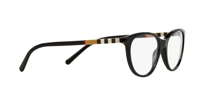 Eyeglasses Burberry BE 2205 (3001) color black shape square lenses demo lens