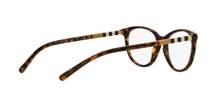 Eyeglasses Burberry BE 2205 (3002) color dark havana shape square lenses demo lens