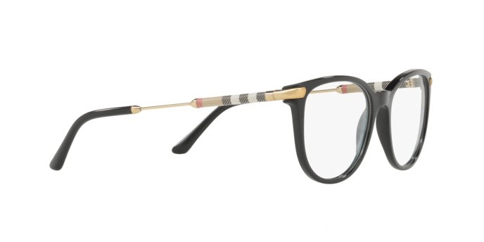 Eyeglasses Burberry BE 2255Q (3001) color black shape square lenses demo lens
