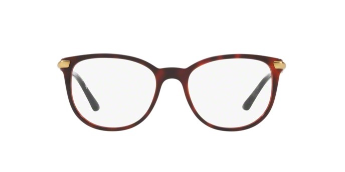 Eyeglasses Burberry BE 2255Q (3657) color top havana on bordeaux shape square lenses demo lens