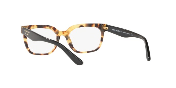 Brillen Burberry BE 2277 (3741) farbe light havana form quadratisch gläser demo lens