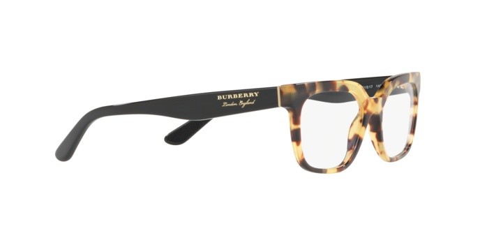 Brillen Burberry BE 2277 (3741) farbe light havana form quadratisch gläser demo lens