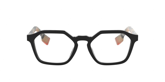 Brillen Burberry BE 2294 (3757) farbe black form unregelmäßig gläser demo lens