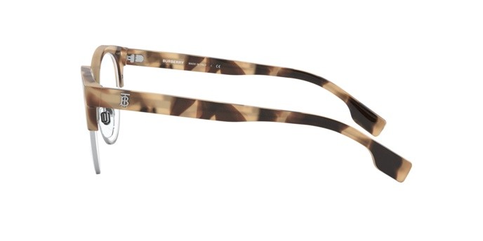 Brillen Burberry BE 2316 (3501) farbe spotted horn/silver form pantos gläser demo lens