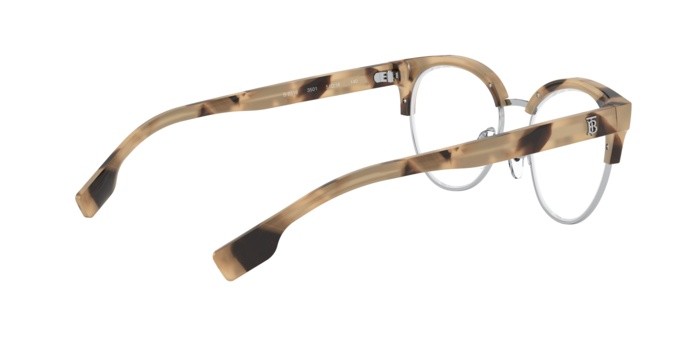 Brillen Burberry BE 2316 (3501) farbe spotted horn/silver form pantos gläser demo lens