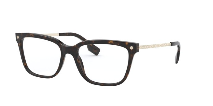 Brillen Burberry BE 2319 (3002) farbe dark havana form quadratisch gläser demo lens