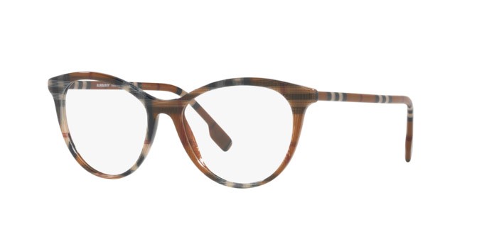 Brillen Burberry Aiden BE 2325 (4005) farbe check brown form pantos gläser demo lens