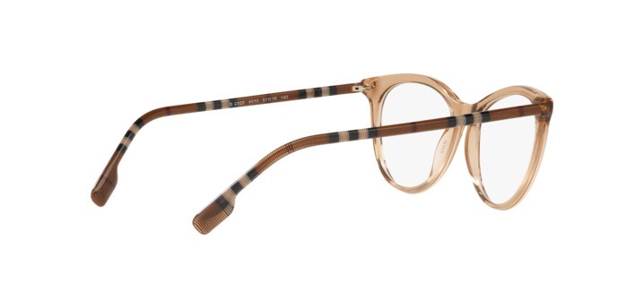 Brillen Burberry Aiden BE 2325 (4010) farbe brown form pantos gläser demo lens