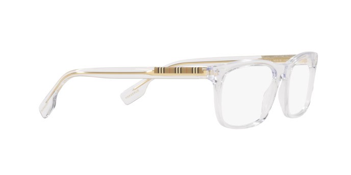 Occhiali da vista Burberry Elm BE 2334 (3024) colore transparent forma rettangolare lenti demo lens