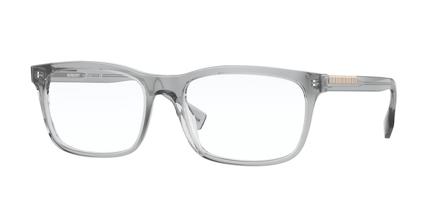 Brillen Burberry Elm BE 2334 (3028) farbe grey form rechteckig gläser demo lens