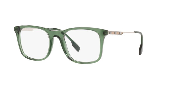 Brillen Burberry Elgin BE 2343 (3946) farbe green form quadratisch gläser demo lens